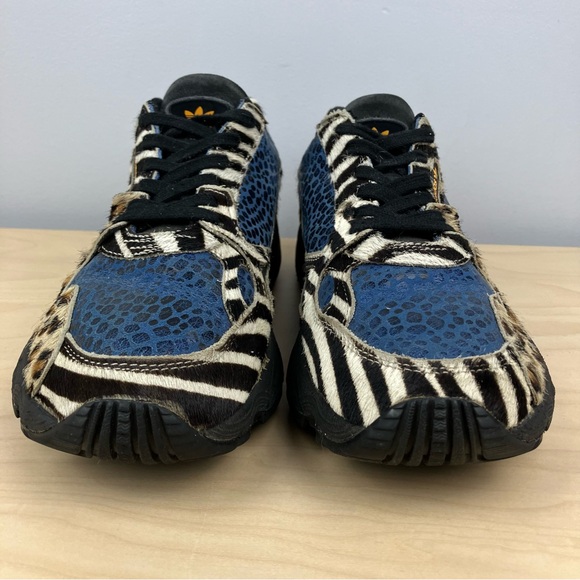 Adidas Women’s Size 10.0 Falcon Out Loud Animal Print Athletic Running Shoes - Picture 5 of 11